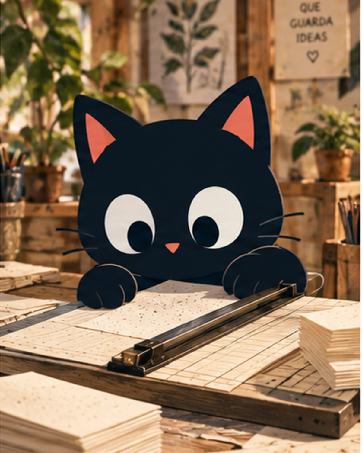 Salem corta las páginas de la libreta